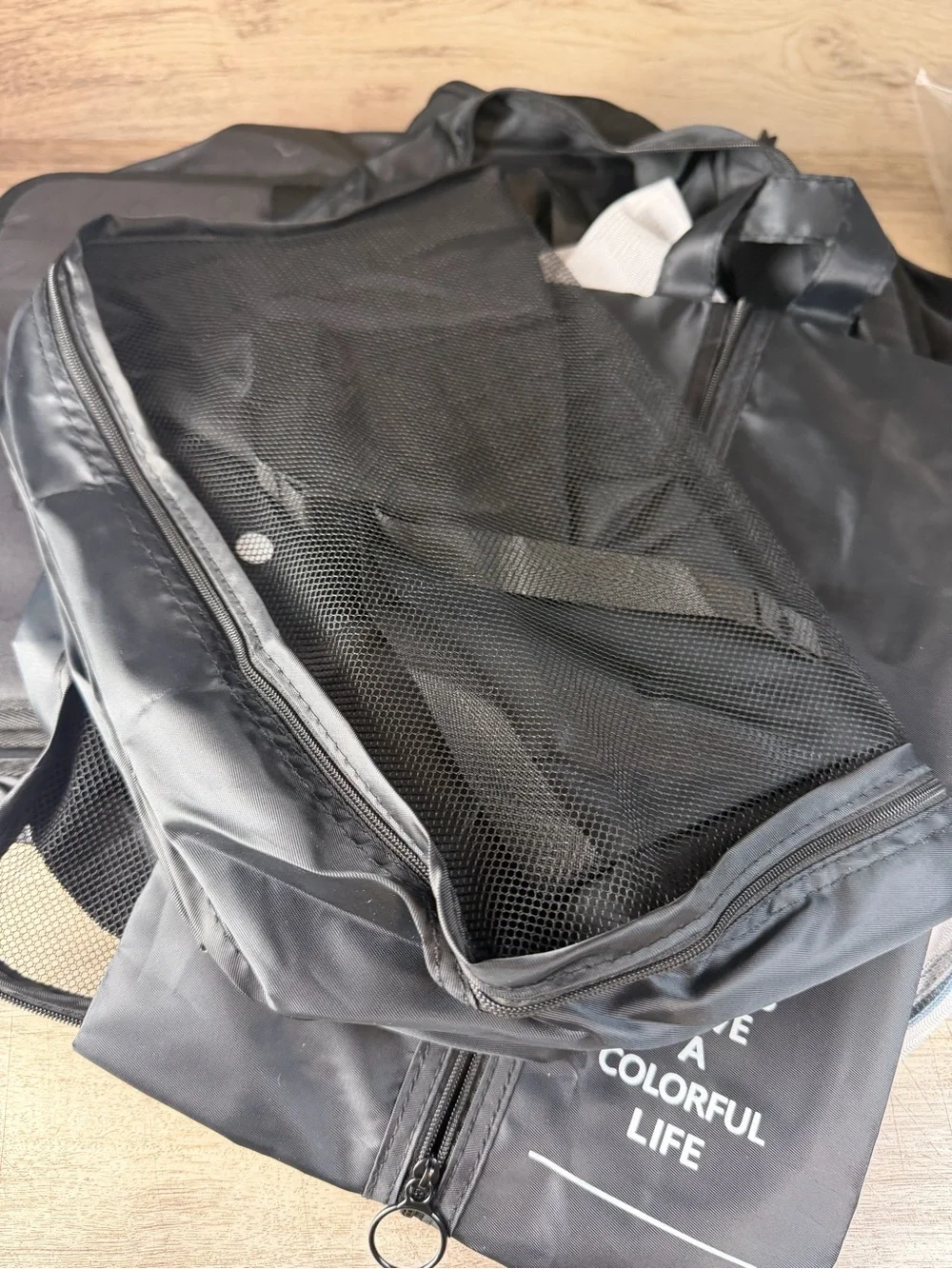 Solgaard The Carry-On Closet 4 Compartment Organizer Insert Only, Black, + Bags